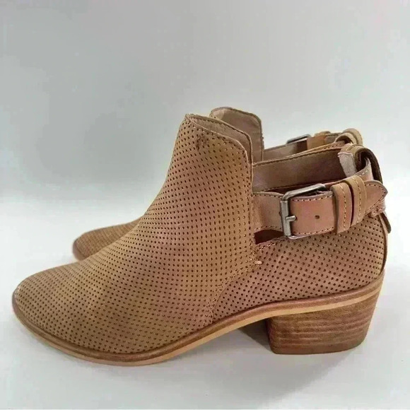 Dolce Vita womens ankle booties size 7 tan laxer dot suede western boots - Picture 5 of 14